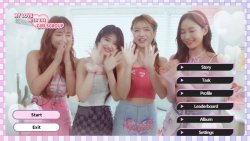 My love with the GirlGroup game screen