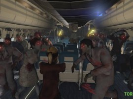 Zombies on a Plane Resurrection Green Edition game screen