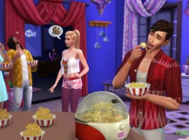 The Sims 4 Home Theater Game Screen