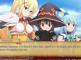 KONOSUBA game screen