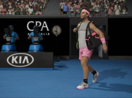 AO International Tennis game screen